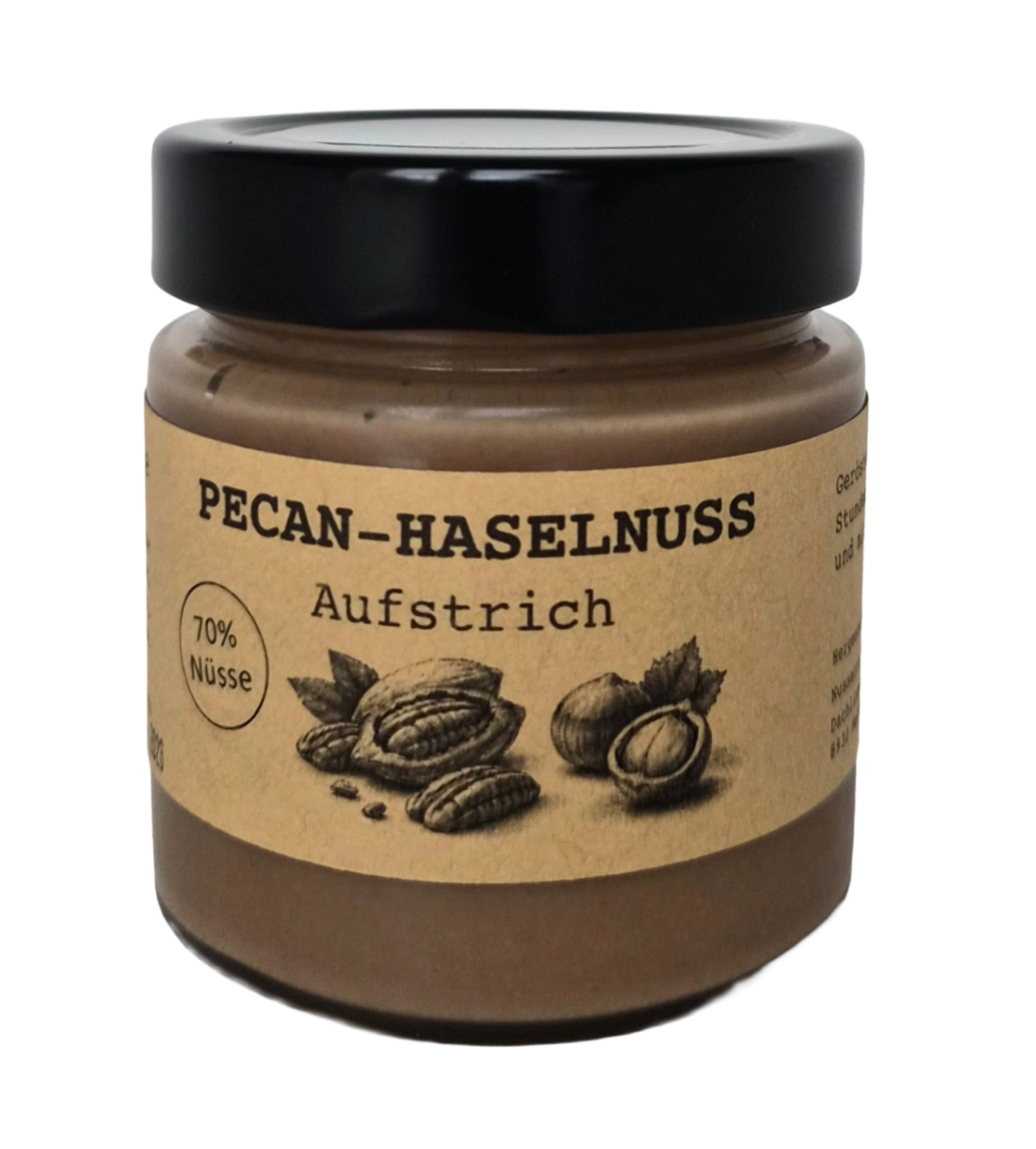 Pecan-Haselnuss Aufstrich – 70% Nüsse