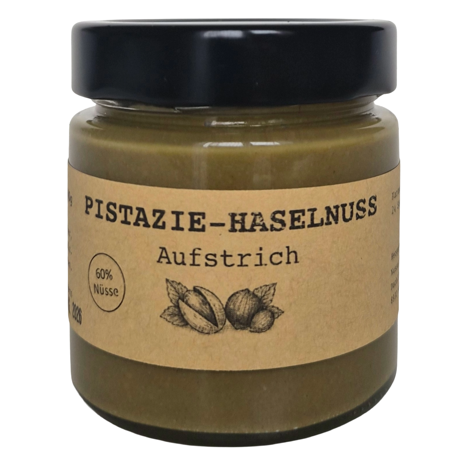Pistazien-Haselnuss Aufstrich – 70% Nüsse