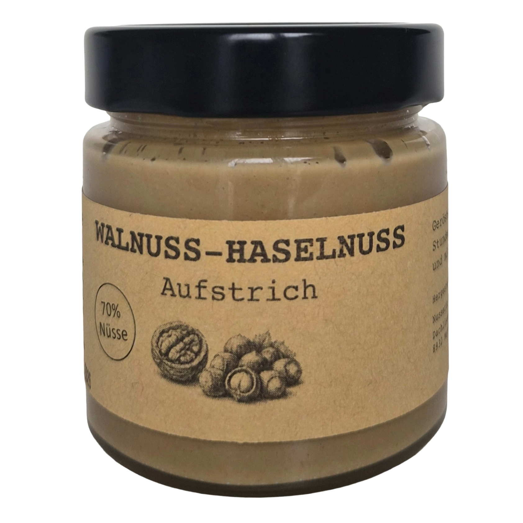 Walnuss-Haselnuss Aufstrich – 70% Nüsse